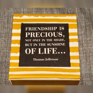 Inspirational Quote Box - Yellow and Black